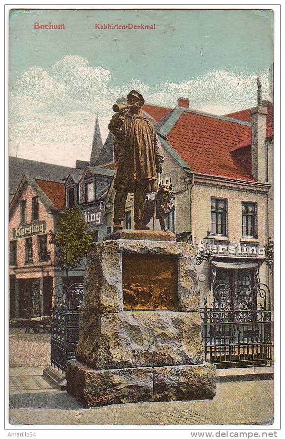 RAR Bochum - Kuhhirten Denkmal, Kersting 1911 ! - Bochum