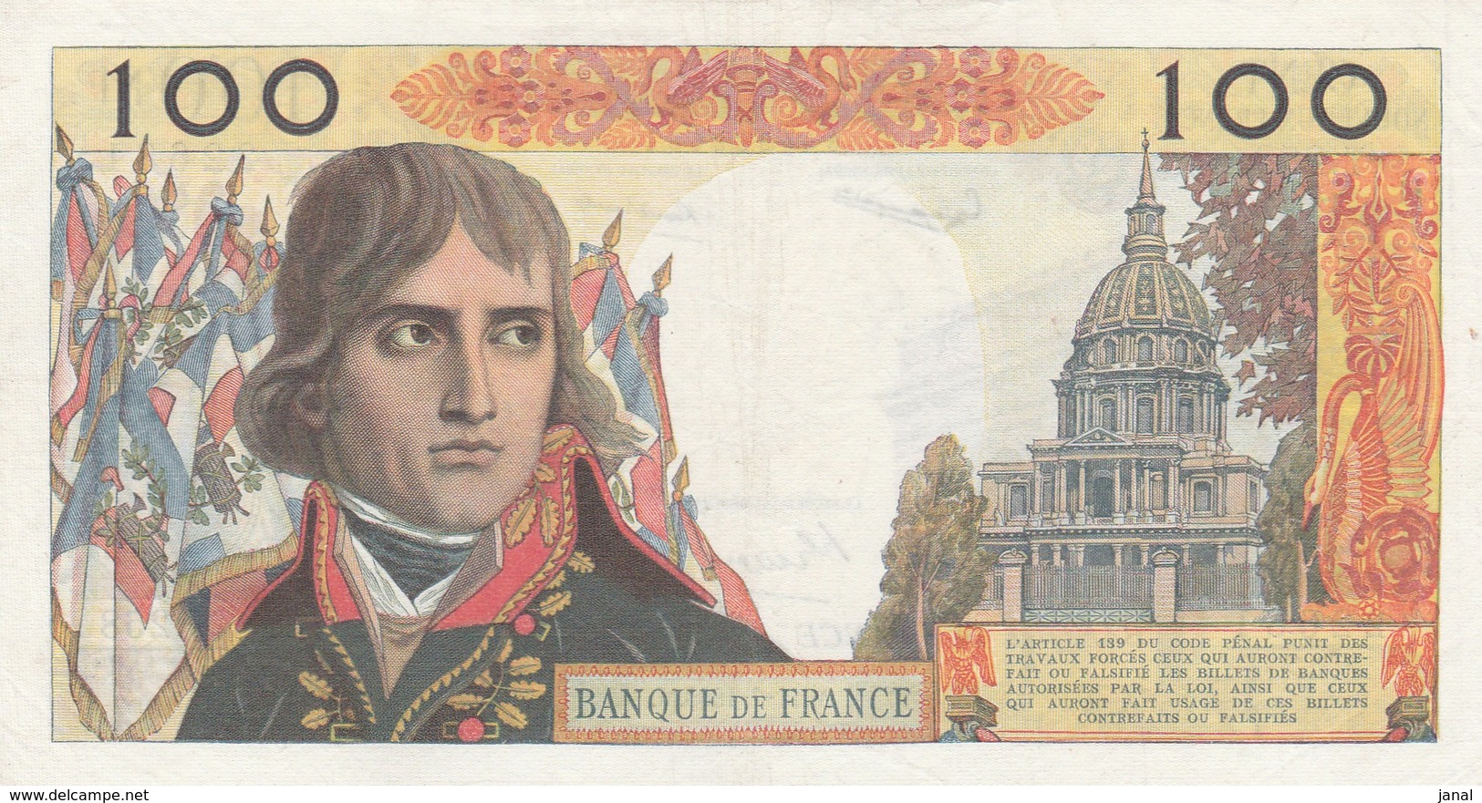 - BILLET - FRANCE - 100 NF - BONAPARTE - 22681 - M.11 -7 - 1963 - M - 100 NF 1959-1964 ''Bonaparte''