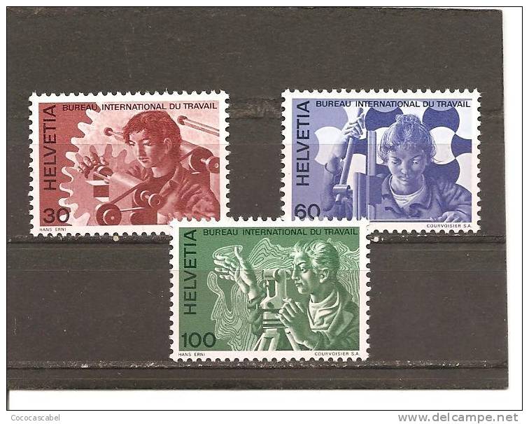 Suiza-Switzerland Nº Yvert Servicio 443-45 (MNH/**) - Dienstzegels