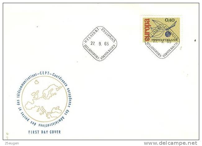 FINLAND  1965 EUROPA CEPT FDC - 1965