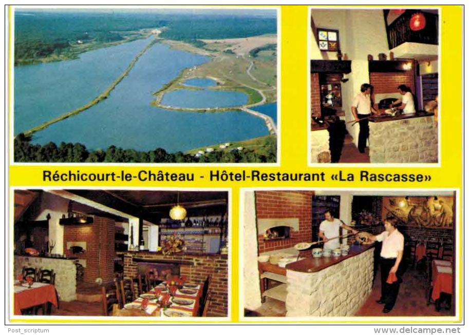 Réchicourt Le Château Hôtel - 2 Cartes : Restaurant La Rascasse Prop JM Gallais Avec Recette Tarte Flambée - Rechicourt Le Chateau