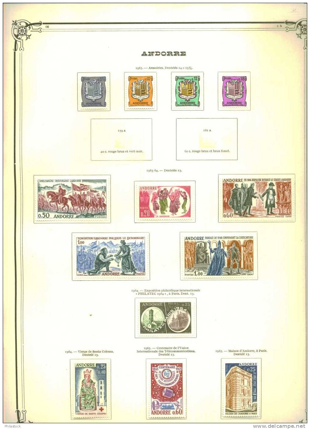ANDORRE Collection 1° Charniéres Trés Propres Quasi Compléte Du N° 93 à 1991 + PA, Taxes Etc.. - Collections