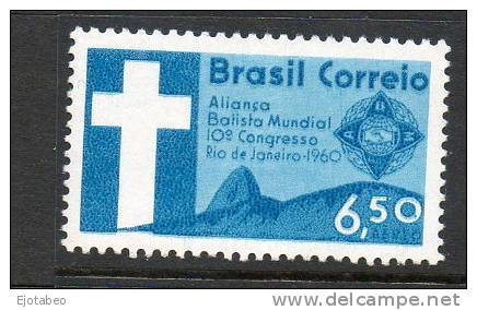 27-Brasil1960 -M-984,Y-A88-Alianza Batista Mundial 10 Congr.TT:CRuz,Manos - Ongebruikt