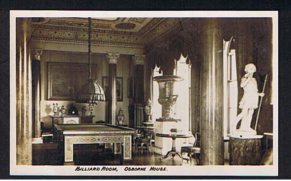 RB 555 - Super Real Photo Postcard Billiard Table & Room - Osborne House Isle Of Wight - Autres & Non Classés