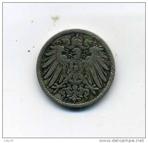 - ALLEMAGNE . 5 PF. 1907 - 5 Pfennig