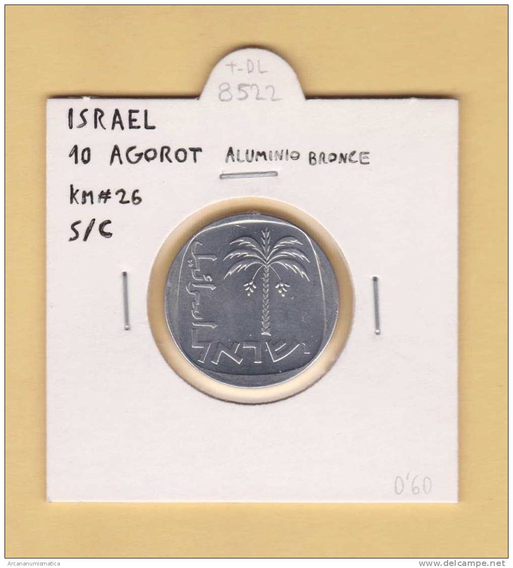 ISRAEL   10     Agorah   ALUMINIO-BRONCE   KM#26   SC/UNC     DL-8522 - Israel