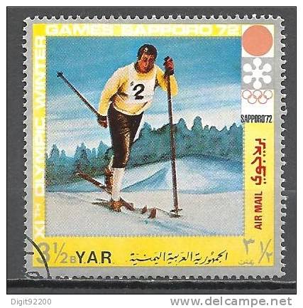 1 W Valeur Oblitérée,used - YAR - YÉMEN - JO SAPORRO 1972 - N° 1280-52 - Hiver 1972: Sapporo