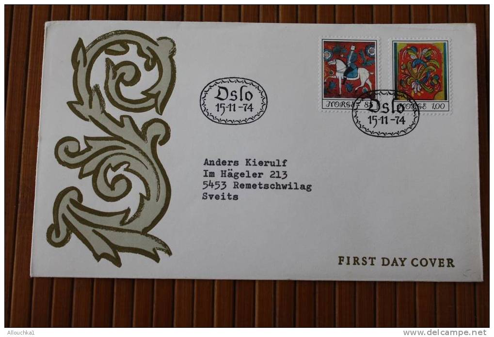OSLO :NORVEGE NORGES NORDEN 1974 FDC 1ER JOUR EMISSION  FIRST DAY COVER - FDC