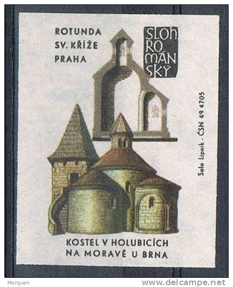 Vignette  PRAHA Y HOLUBICICH (Checoslovaquia) . Estilo Romanico - Abarten Und Kuriositäten