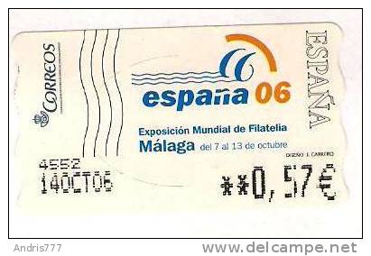 Spain Espana 2006 ATM International Stamp Exhibition Espana'06 Malaga (used On Cover) - Covers & Documents