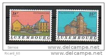 Timbre(s) Neuf(s) Luxembourg,1241-42** Y Et T, Château De Bettembourg, Gare De Walferdange - Unused Stamps