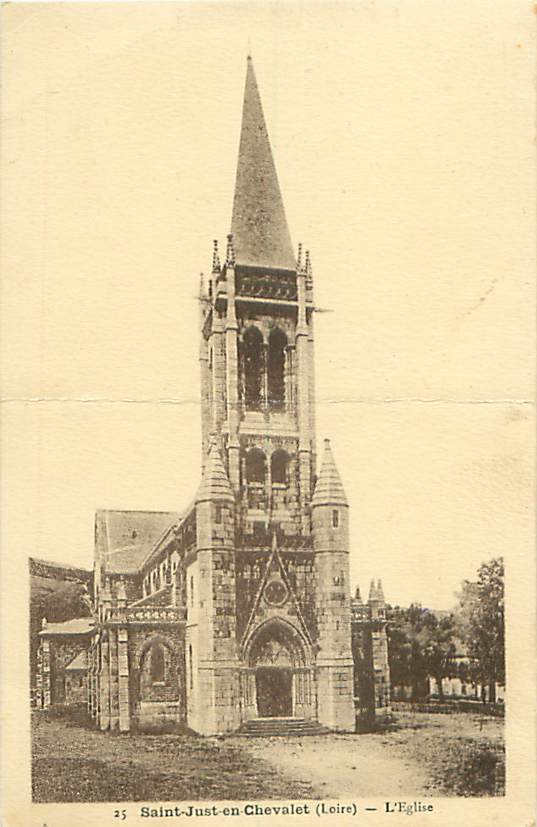 42 - SAINT-JUST-EN-CHEVALET - L'Eglise (Ed. Charpenet, N° 25) - Saint Just Saint Rambert