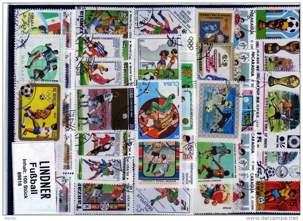 Fussball WM In Südafrika 2010 Sortiment Ca. 60€ 100 Verschiedene Motivmarken Zur WM Und Fußballspiel Sets/stamps Soccer - Erinnofilie