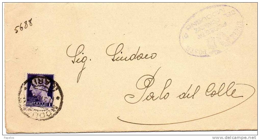 1945 LETTERA CON ANNULLO MODUGNO - Marcofilía