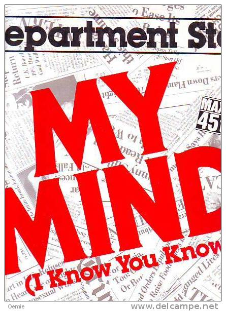 DEPARTMENT  STORE  °°  MY MIND ( I KNOW YOU KNOW ) - 45 T - Maxi-Single