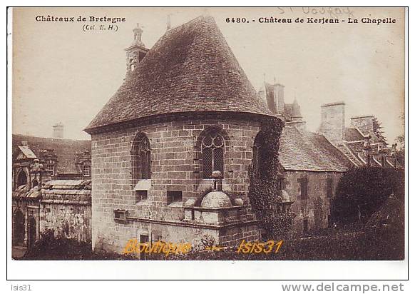Dép 29 - RF21253 - Saint Vougay - Château De Kerjean - La Chapelle - Châteaux De Bretagne - état - Saint-Vougay