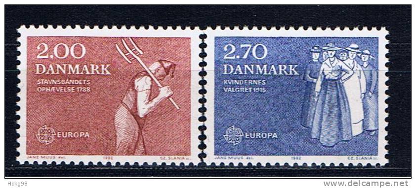 DK Dänemark 1982 Mi 749-50 Mnh EUROPA - Unused Stamps