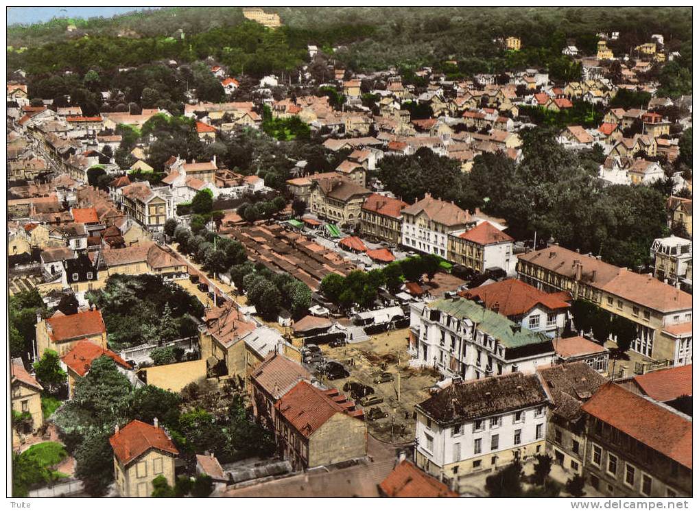 SAINT-LEU-LA-FORET VUE AERIENNE RUE PRINCIPALE LE MARCHE - Saint Leu La Foret