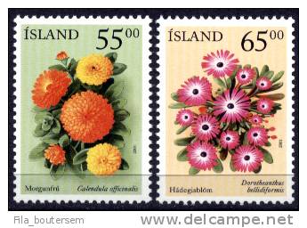 ISLAND - ISLANDE - IJSLAND : 08-03-2001  (**) - "Summer Flowers" ( Issue II ) - Neufs