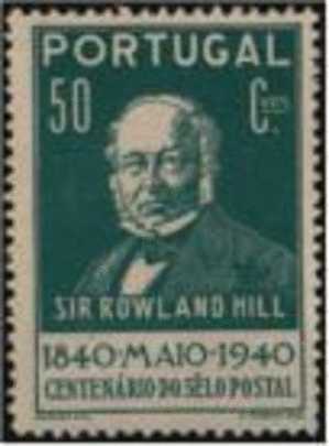 Portugal 1940 Sir Rowland Hill  1º Cent Selo Postal MH - Rowland Hill