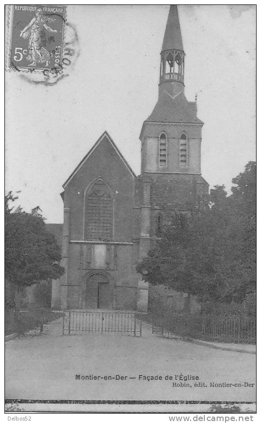 MONTIER - EN - DER - Façade De L´ Eglise - Montier-en-Der