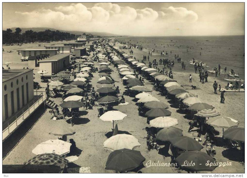 ANNULLO FILATELICO CENTENARIO POSTE ITALIANE GIULIANOVA LIDO TERAMO   ABRUZZO -   VIAGGIATA  COME DA FOTO - Teramo