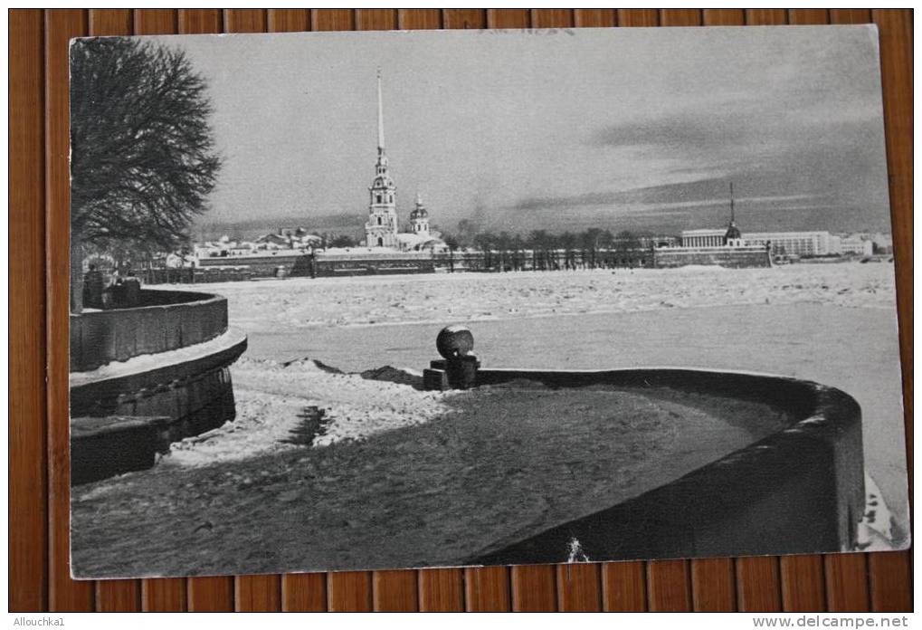 MARCOPHILIA LENINGRAD PETER AND PAUL FORTRESS CCCP URSS RUSSIA  PAR AVION POST CARD 1968 Pour MARSEILLE FRANCE - Briefe U. Dokumente