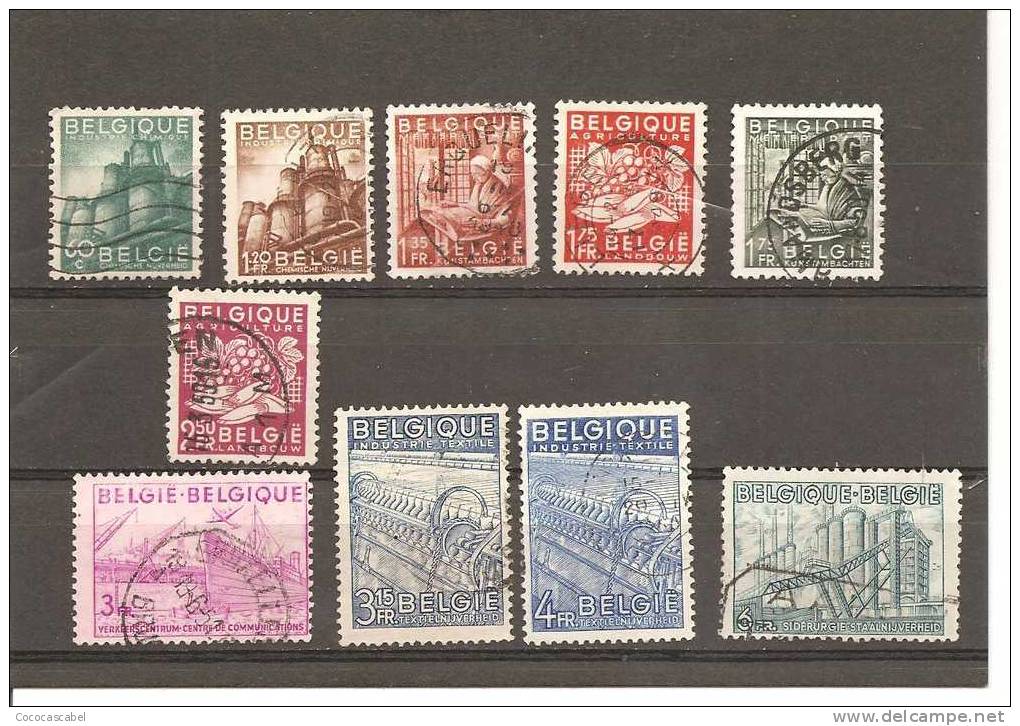 Bélgica - Belgium - Yvert  761-65, 767-71 (usado) (o) - 1948 Export