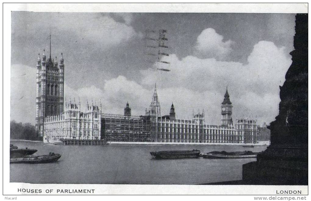 7032      Regno  Unito     London    Houses  Of  Parliament  VG  1947 - Houses Of Parliament
