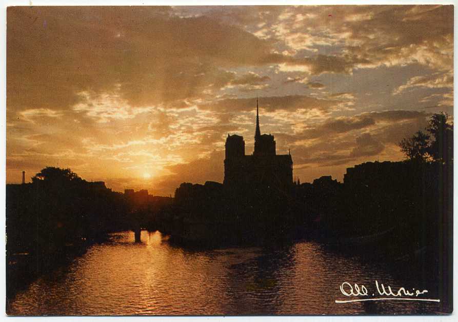 Photographe : Albert Monier. PARIS. La Seine Et Notre-Dame. - Monier