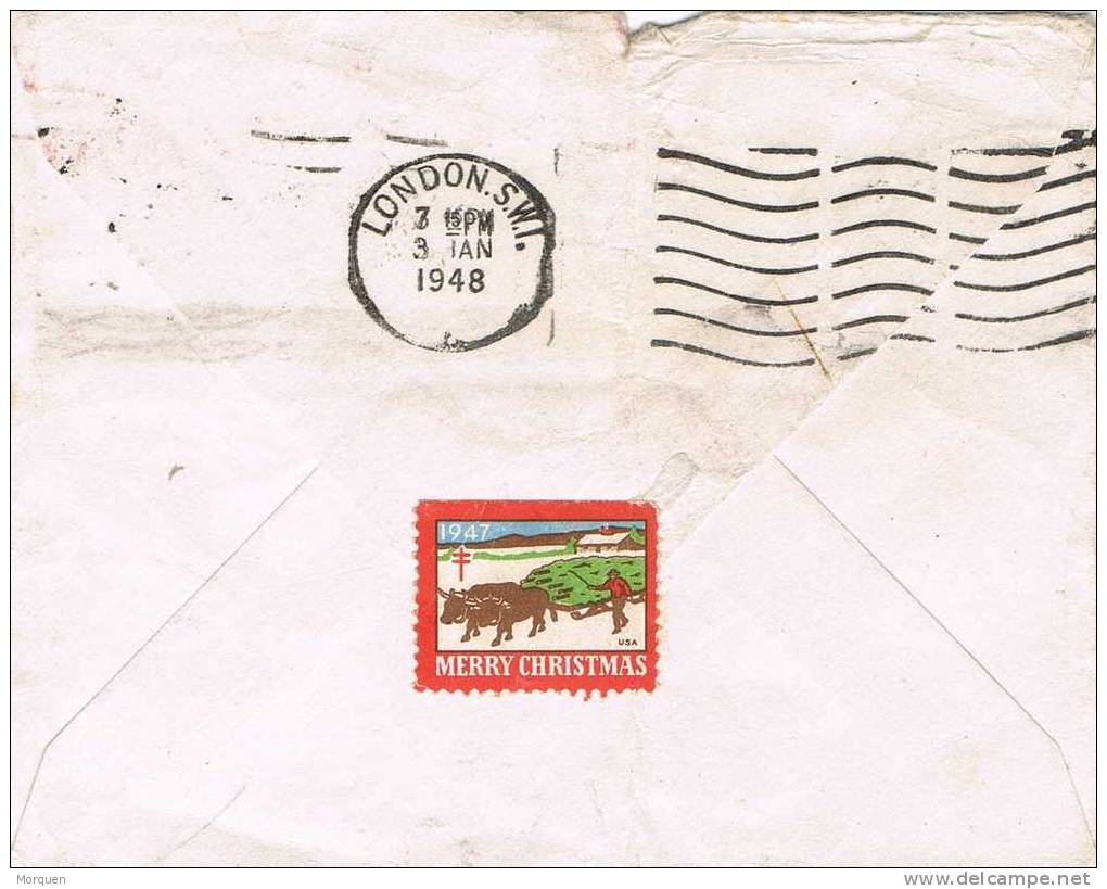 Carta Terranova. New Foundland 1948. Maritim. Reexpedité - 1908-1947
