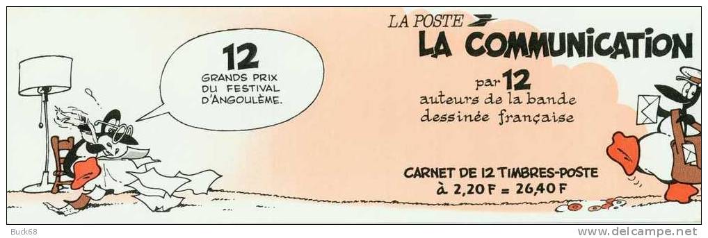 FRANCE BC2515 Dos Du Carnet Festival BD D'ANGOULEME Avec ZIG Du Dessinateur GREG Bédé Strip Comics - Fumetti