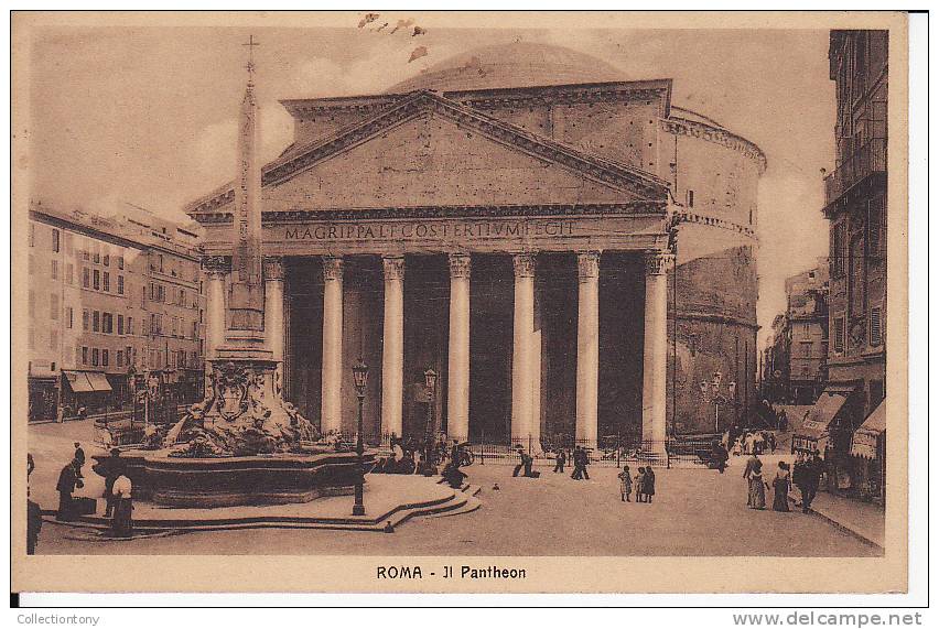 ROMA - IL PANTHEON -  FP- VIAGG. IL 10/11/1911 - Panthéon