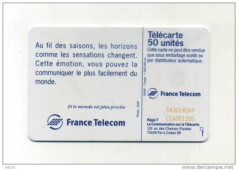 - TELECARTE FRANCE .  PAYSAGE ETE  . 1995 - Saisons