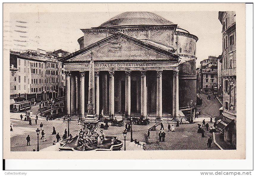 ROMA - IL PANTHEON -  FP- VIAGG. IL 07/12/1929 - Panthéon