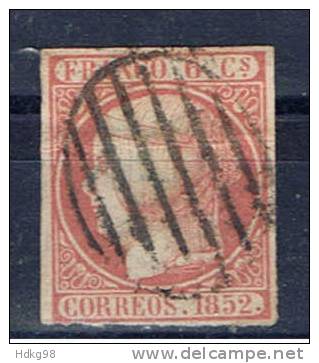 E Spanien 1852 Mi 12 Königin-Porträt - Used Stamps
