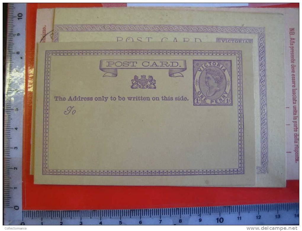 7 Stationary Postal 1896 & 1894 Mint Postcards Ganzsachen Entier Postale Posstukken , Briefkaarten Tarjeta Postales - Entiers Postaux