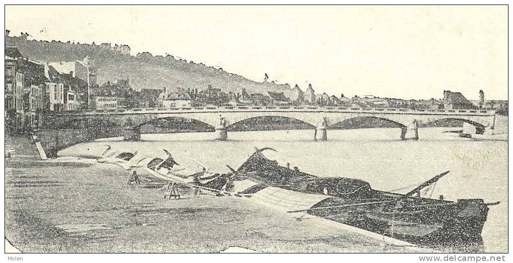 LIEGE Pre 1906 LE PONT LEOPOLD - BRUXELLES RECLAME PUB COHN-DONNAY Et Cie - PENICHE AAK     L61 - Embarcaciones