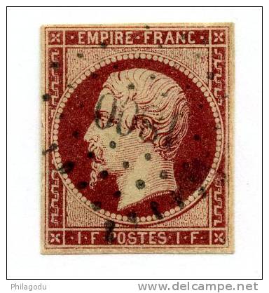 18    UN FRANC Empire  4 Marges  Oblitéré N° 1800       Cote 3250  E - 1853-1860 Napoleone III