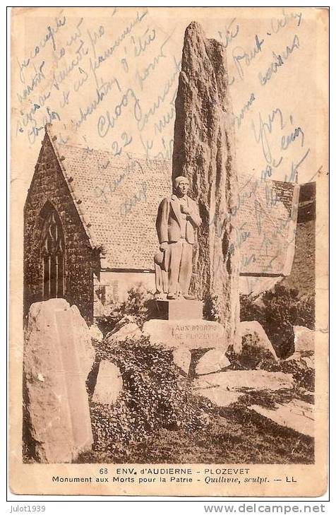 PLOZEVET ..-- 29 . FINISTERE ..--  Monument Aux Morts Pour La Patrie . - Audierne