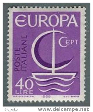 Italia - Europa Unita £ 40 (Sassone N° 1029) - 1966 - 1966