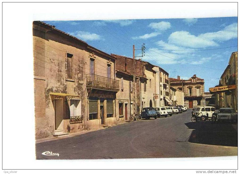 34 BAILLARGUES (envs Castries) Place Du Jeu De Ballon, Citroen Ami 6, 2cv, Renault 4L, Ed CIM, CPSM 10x15, 197? - Autres & Non Classés