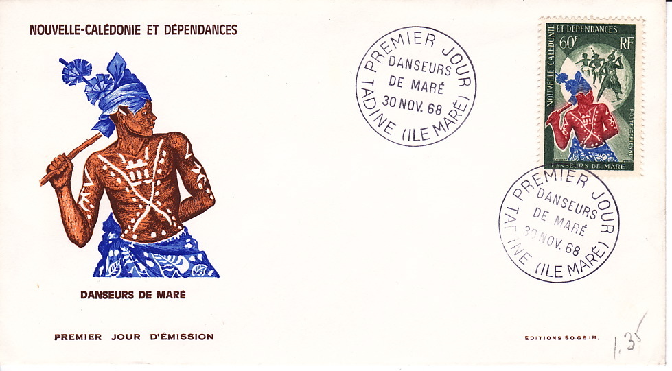 1968  Danseur  Maury PA 101 FDC - FDC