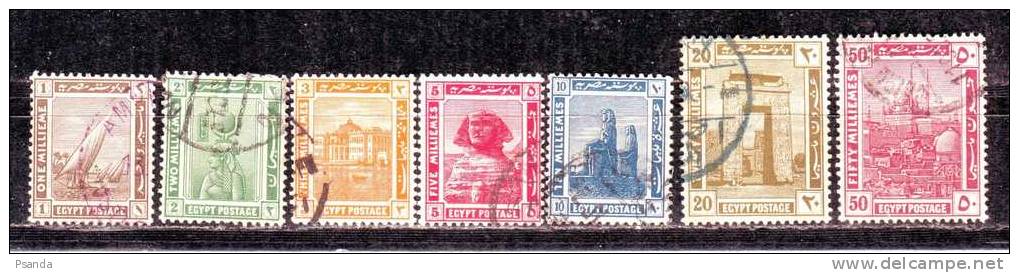 Egypt 1914 Lott - 1915-1921 Protettorato Britannico