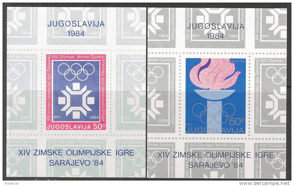 Yugoslavia/Jugoslavija 1984 Winter Olympic Games Sarajevo 3 Blocks MNH - Winter 1984: Sarajevo