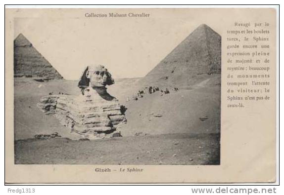 Egypte - Gizeh - Sphinx - Gizeh