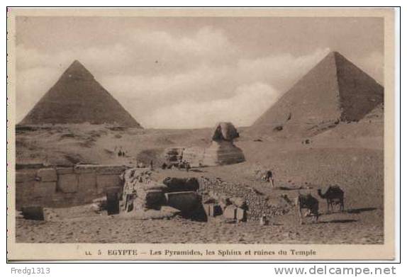 Egypte - Pyramides, Sphinx Et Ruines Du Temple - Pyramids