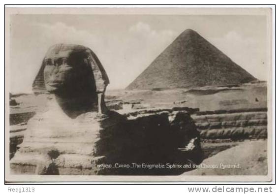 Egypte - Cairo - The Enigmatie Sphinx And The Cheops Pyramid - Sphinx