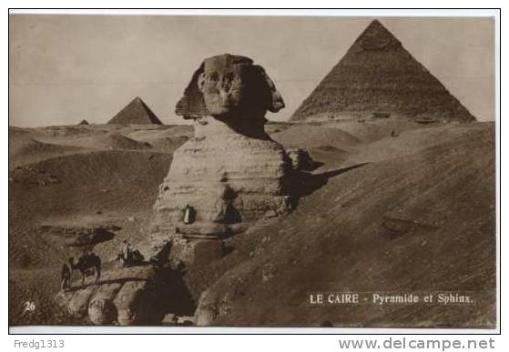 Egypte - Cairo - Pyramide Et Sphinx - Sphinx