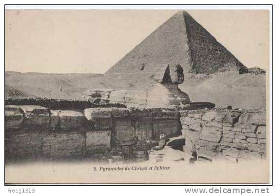 Egypte - Pyramides De Cheops Et Sphinx - Pyramides